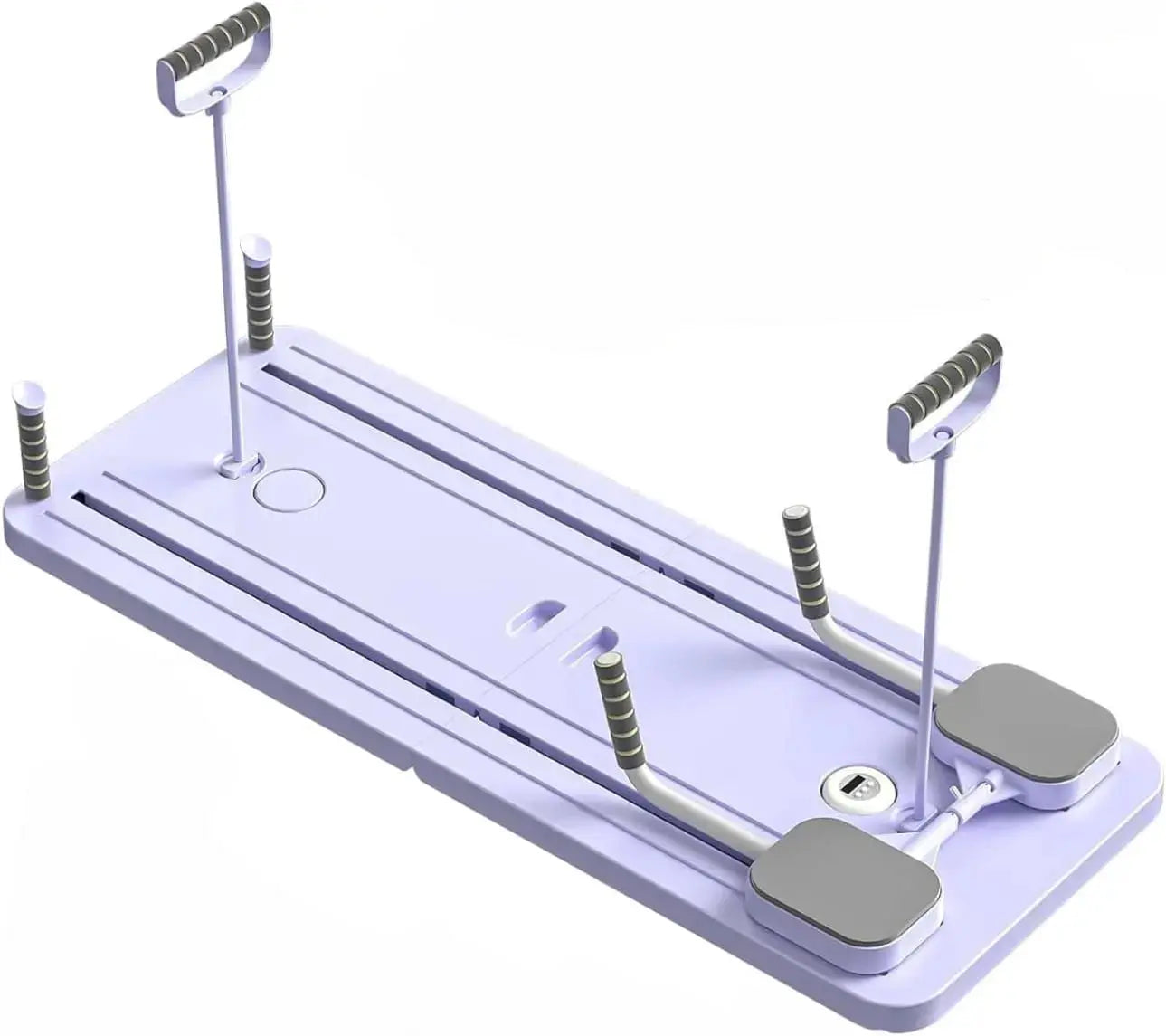 Planche de Pilate Reformer Multifonction avec Bandes de Résistance-Appareil Abdominale et Entraînement Complet du Corps pour Gym à Domicile, Pliable et Compact pour Un Rangement Facile Run Pilate